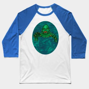 The Creature Oval- Color Baseball T-Shirt